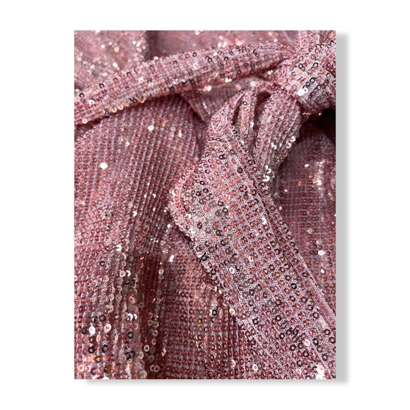 ENDLESS ROSE belted sequin blouse - Picture 3 of 5